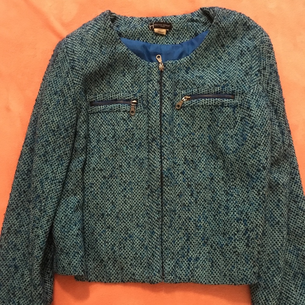 Blue tweed Blazer